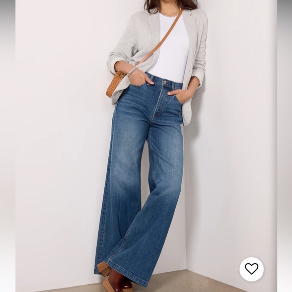 pistola Denim - Pistola Evereve Lana Wide Leg High Rise Denim Jean in Cider Wash size 32
